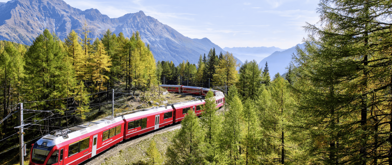 Train Ride in Switzerland